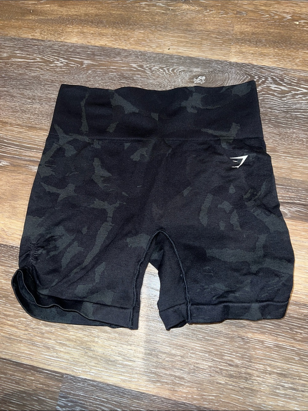 Black Camo Adapt High-Waisted Seamless Shorts